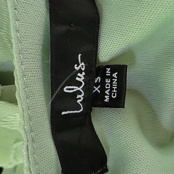 Lulus Mint Green Textured Maxi Wrap Dress Tiered And Ruffled Sz Xs - Picture 6 of 8